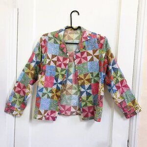 Vintage Camp Collar Paisley Blouse